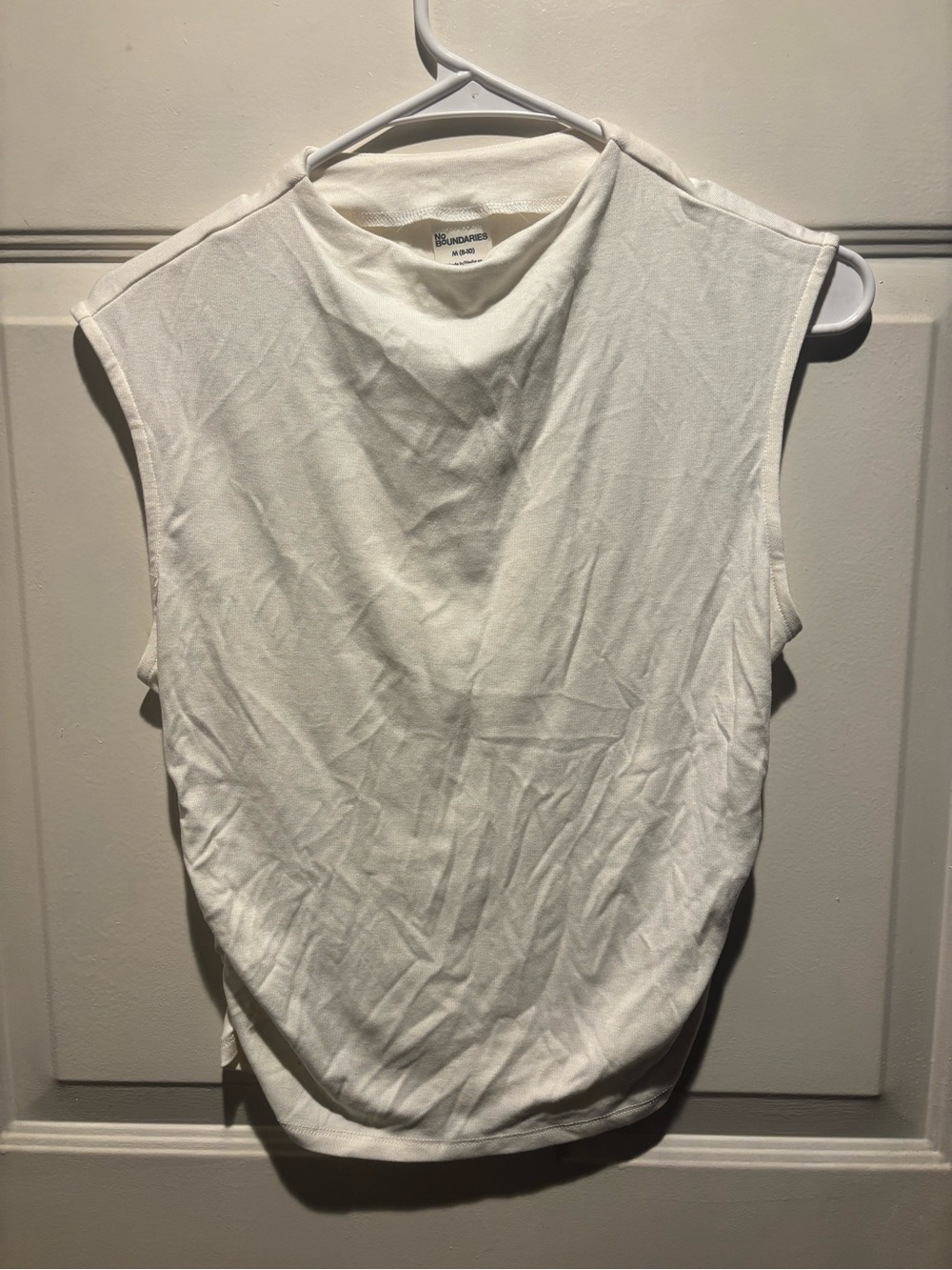 No Boundaries White Sleeveless Tank Top